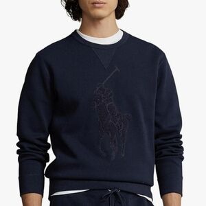 Polo Ralph Lauren Big Pony Double Knit Sweater Sweatshirt Shirt